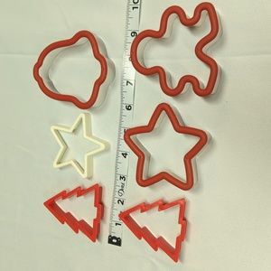 Plastic Cookie Cutters Christmas Tree Star Gingerbread man
